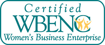 Amanda Mitchell and Our Corporate Life’s graphic of WBE Logo