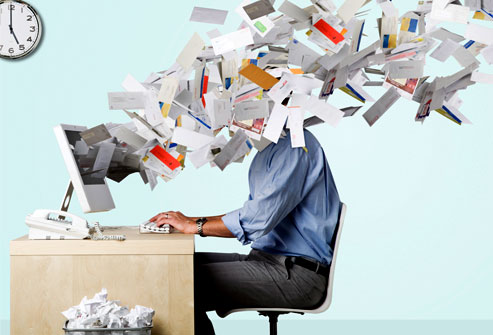 Amanda Mitchell and Our Corporate Life’s graphic of too much email